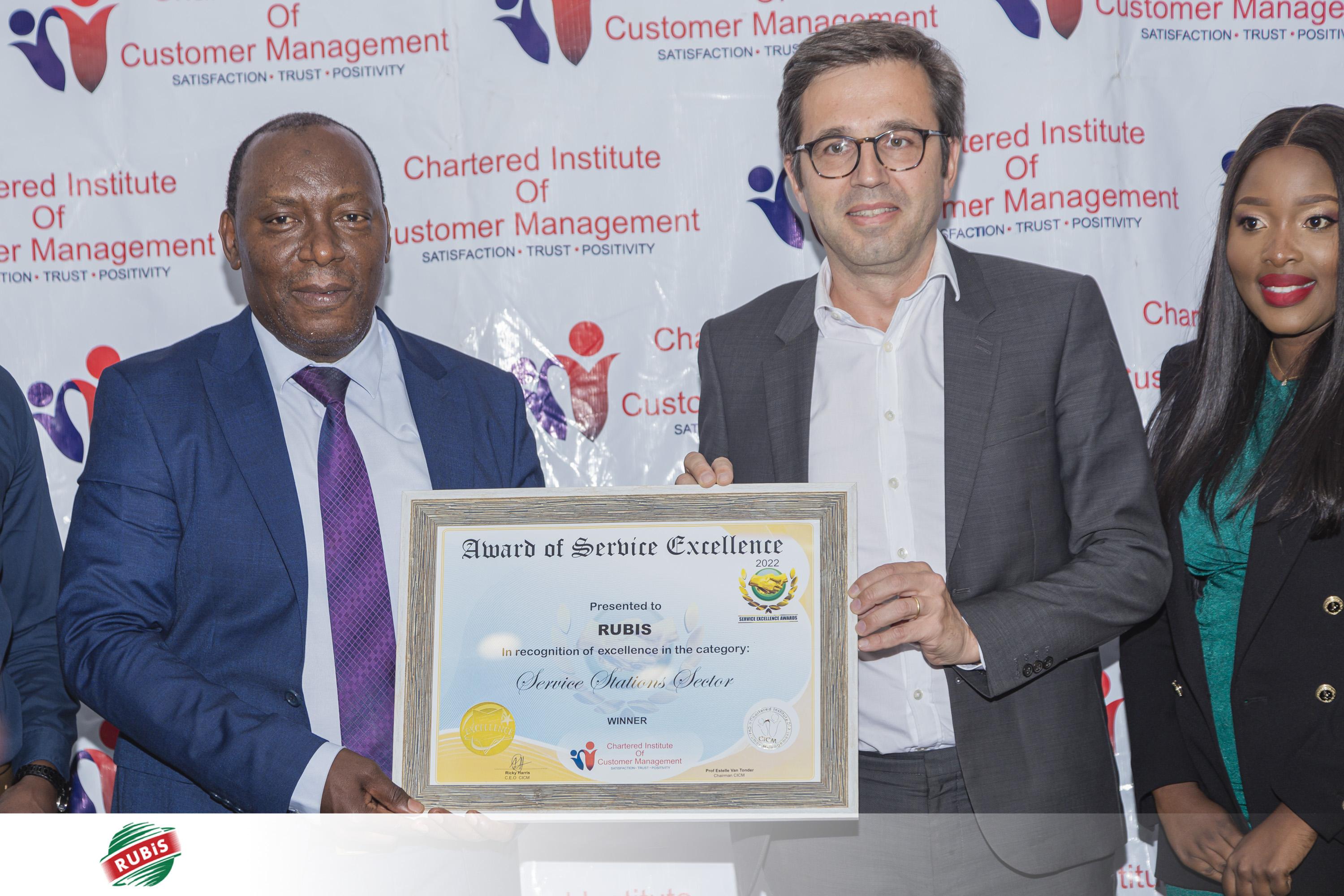 RUBIS ENERGY ZAMBIA SCOOPS 2022 BEST CUSTOMER SERVICE EXCELLENCE AWARD. THANK YOU FOR MAKING US YOUR SERVICE STATION OF CHOICE.